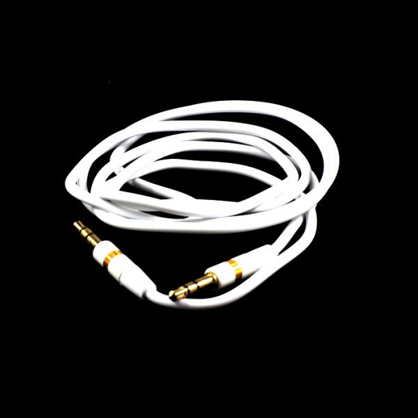 Wholesale Auxiliary Cable 3.5mm to 3.5mm Cable (White)